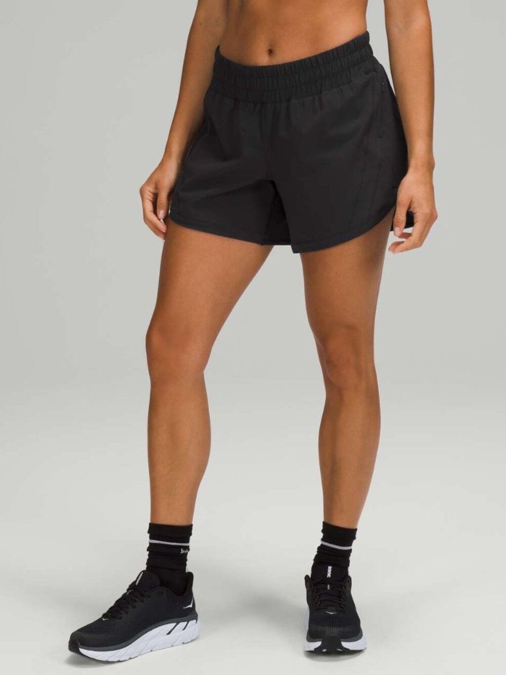 Lululemon Track That Mid-Rise Lined Short 5" Black size 8 - Picture 2 of 6